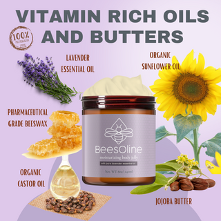 BeesOline Organic Moisturizing Body Jelly with Lavender Essential oil 3Pack