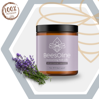BeesOline Organic Moisturizing Body Jelly with Lavender Essential oil 3Pack