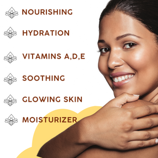 New Banilla Scented BeesOline Organic Moisturizing Body Jelly