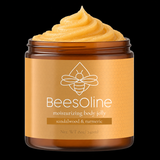 BeesOline Organic Moisturizing Body Jelly with Turmeric Essential oil 3 Pack